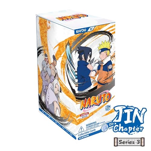 KAYOU Naruto Smriti Collectible Card Chapter Jin English Series 3, 8 Cards per Pack, 12 Packs per Box