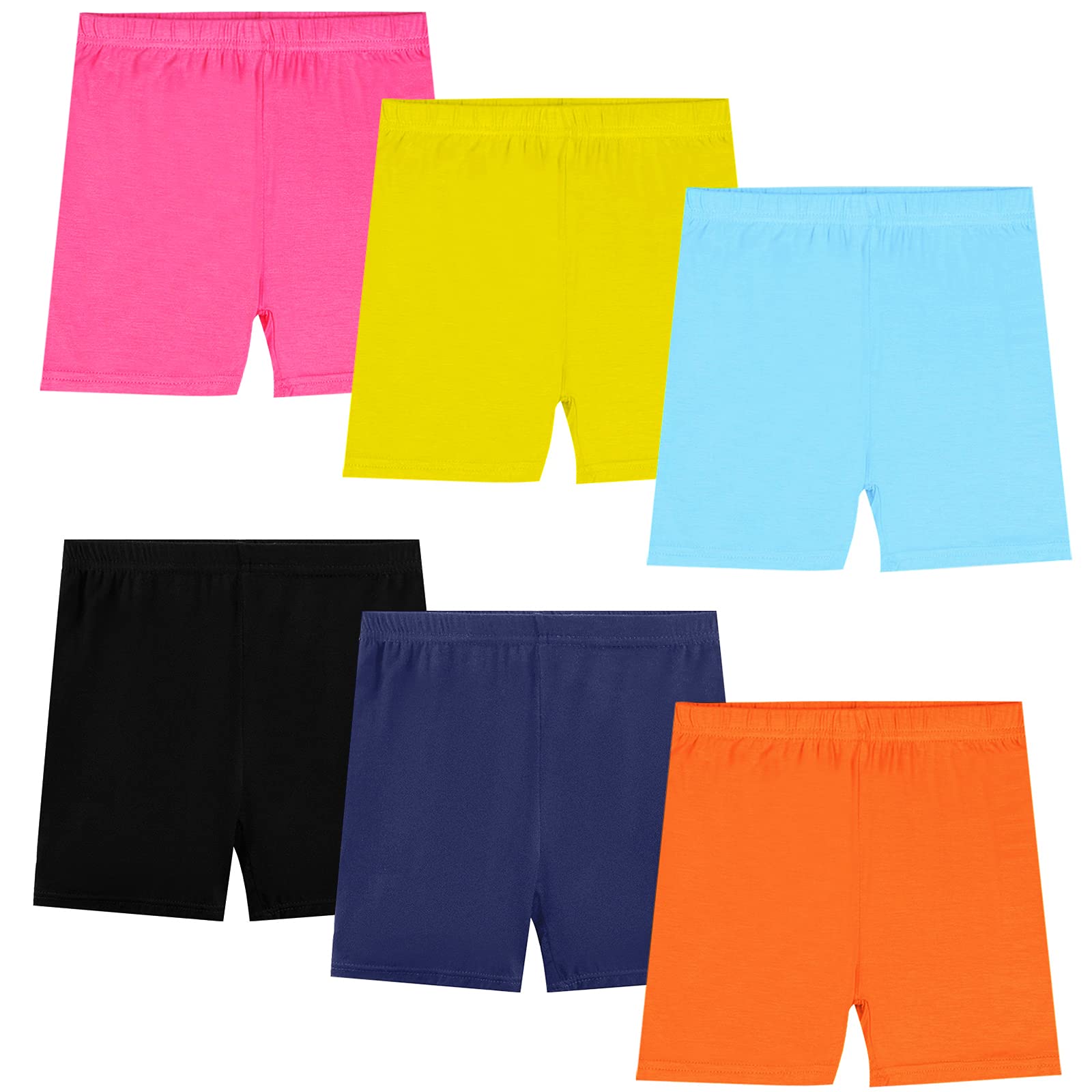 KEREDA Mallas Cortas Niñas Pantalon Cortos Short Pantalones Pantalón Leggings Pack de 6