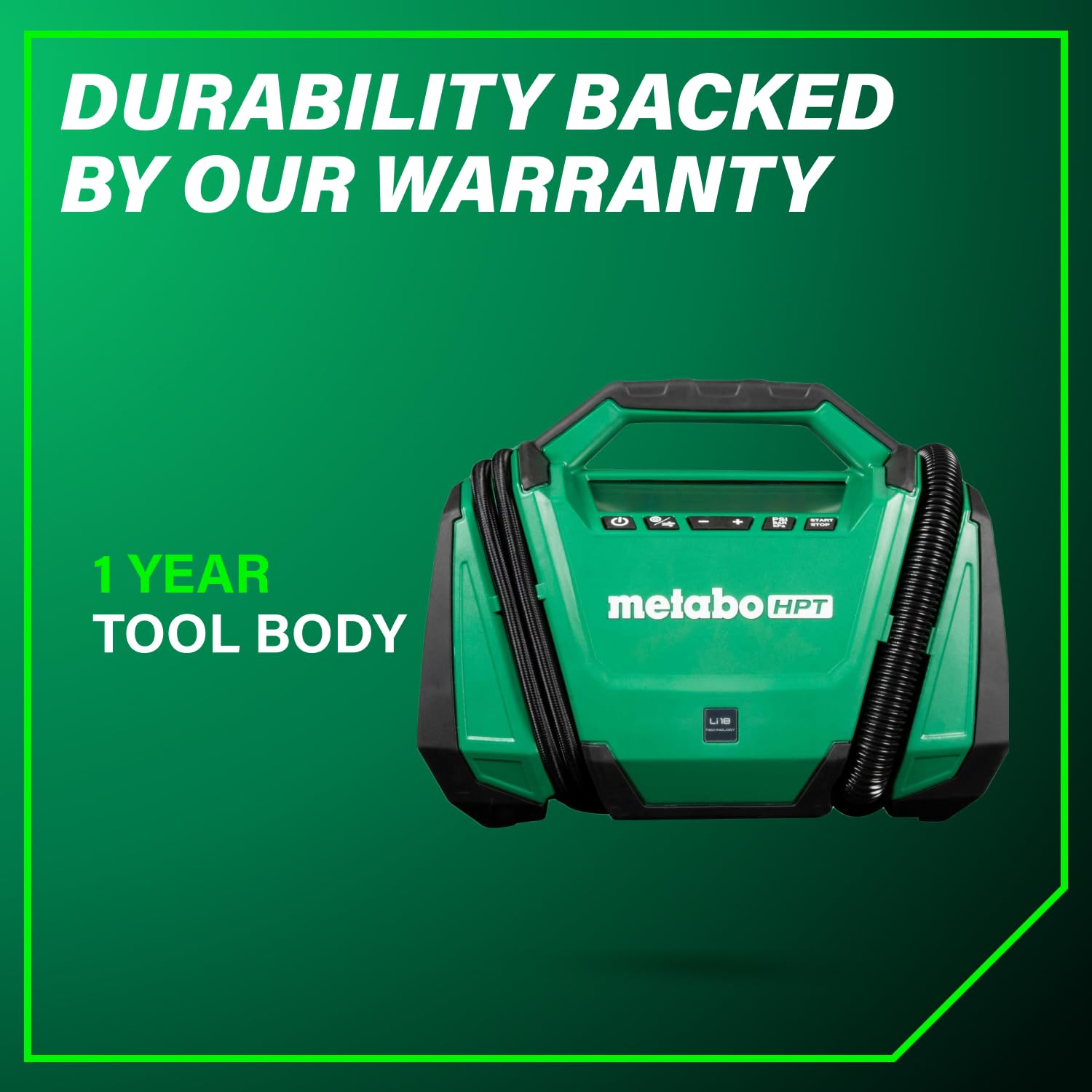 Metabo HPT 18V Cordless Inflator - Powerful & Portable -16