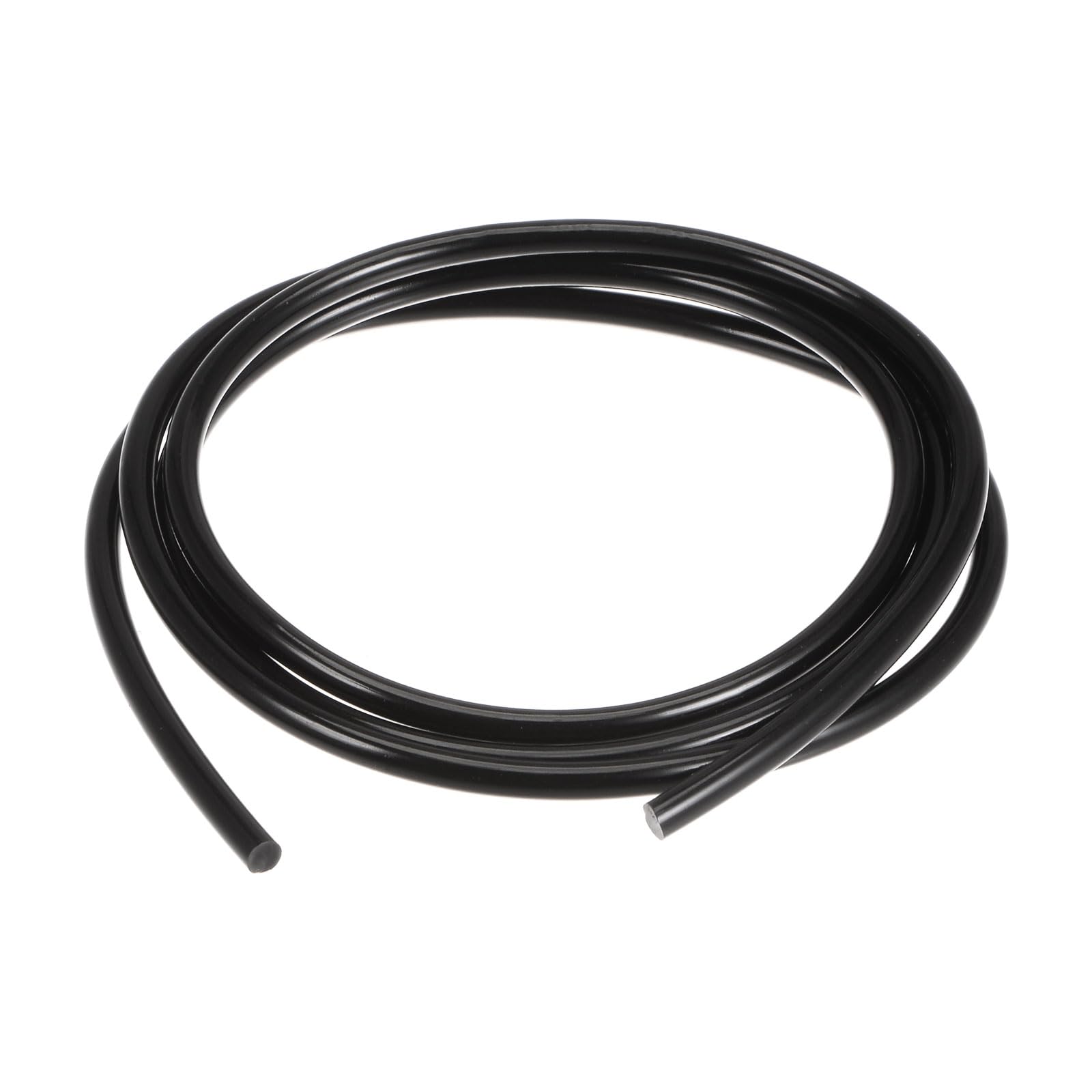 QUARKZMAN PU Transmisión Correa Poliuretano Redonda 4mm Diámetro 1 Metro Longitud Suave Superficie Negro
