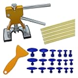 25PCS Car Dent Puller Kit, Car Body Dent Repair Tools, Paintless Dent Lifter Repair Tool Puller with 18 Tabs, Auto Dent Removal Kit for Car DIY Body Work