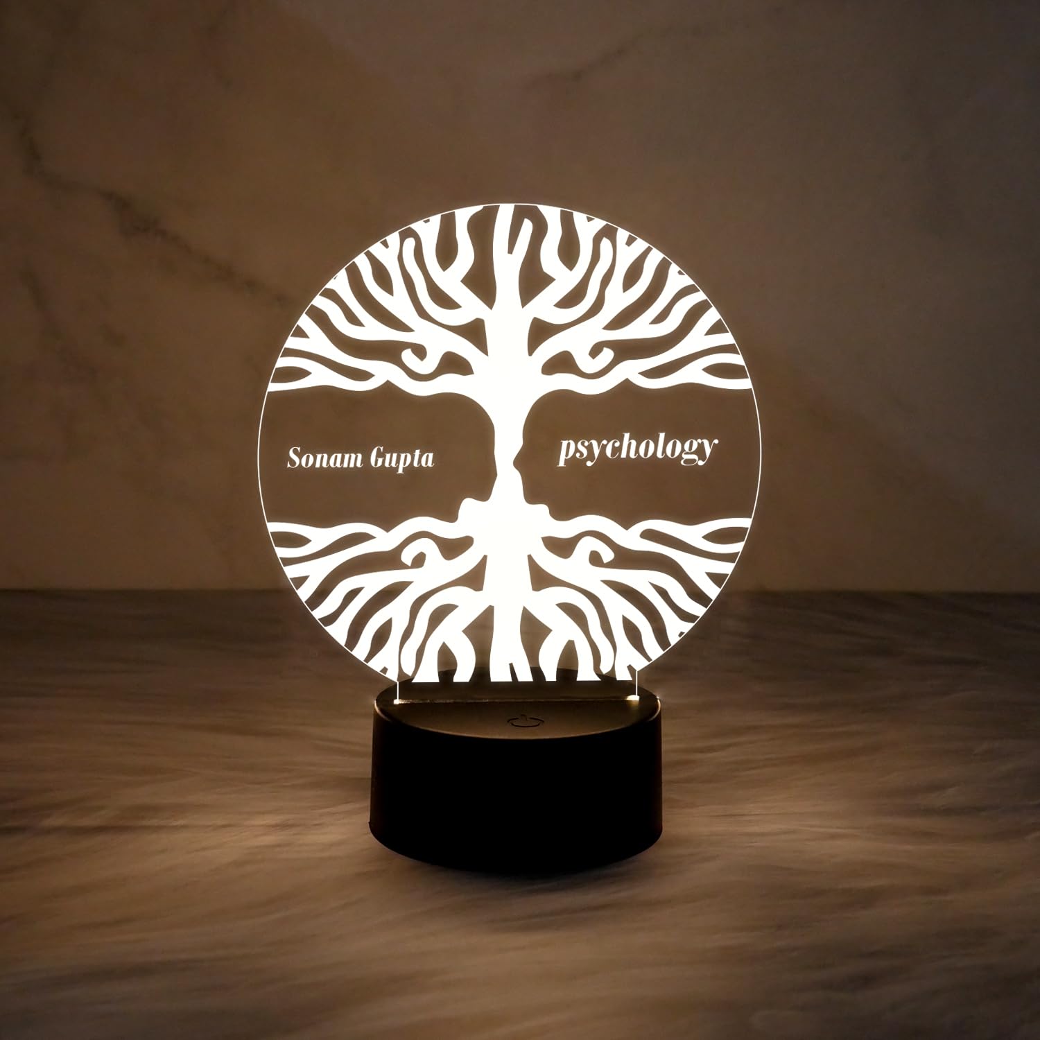 GIFTMEBAZAR Personalized Name Lamp with Warm White Light & On/Off Touch Button Psychology Graduation Gift for Students | Night Light Gift for Psychology Teacher-image-16