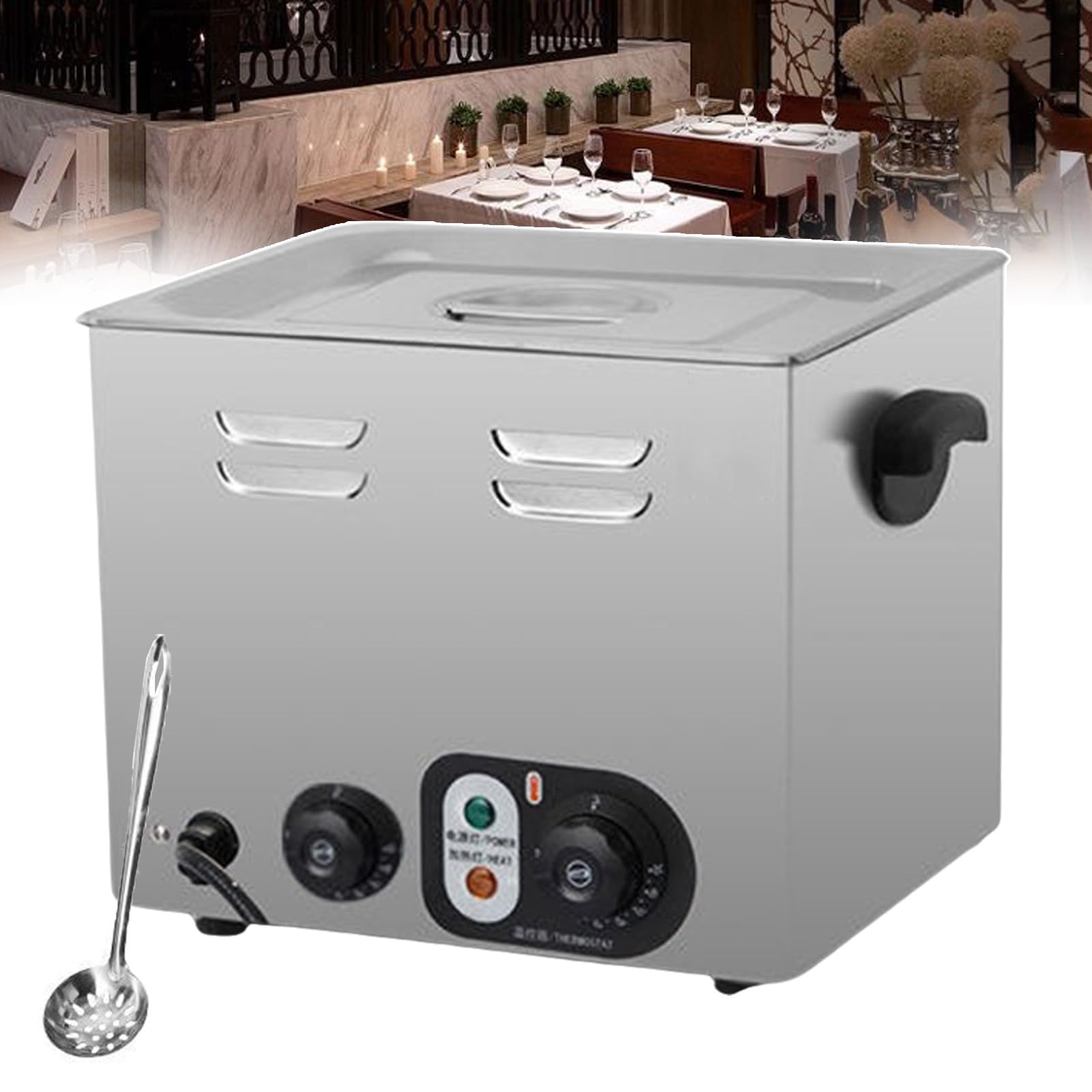 Hervidor De Huevos Comercial Y Cocedor De Huevos De 6 L, Cocedor De Huevos Automático con Gran Capacidad, Máquina Profesional De Acero Inoxidable para Cocinar Huevos, 30 A 110 °C