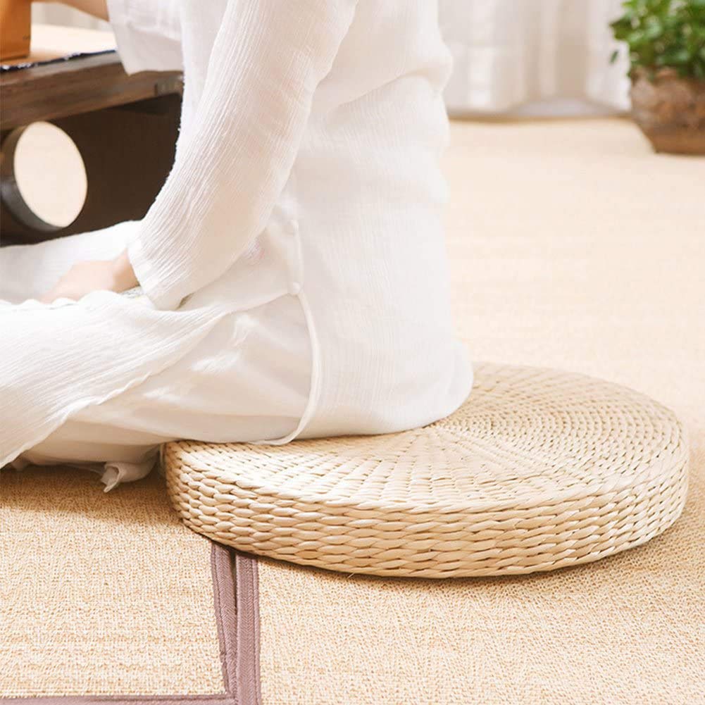 Cuscino tatami tessuto in paglia per sedia, tappeto erboso, tappetino da yoga, zen, fatto a mano, per giardino, sala da pranzo, soggiorno, decorazione per la casa
