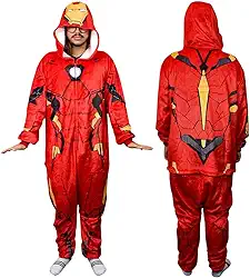 Homem De Ferro Kigurumi Pijama Roupa Macacão Iron Man Marvel