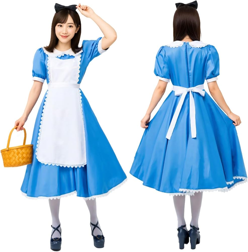 Amazon.co.jp: [monoii] アリス 衣装 コスプレ かわいい 大人