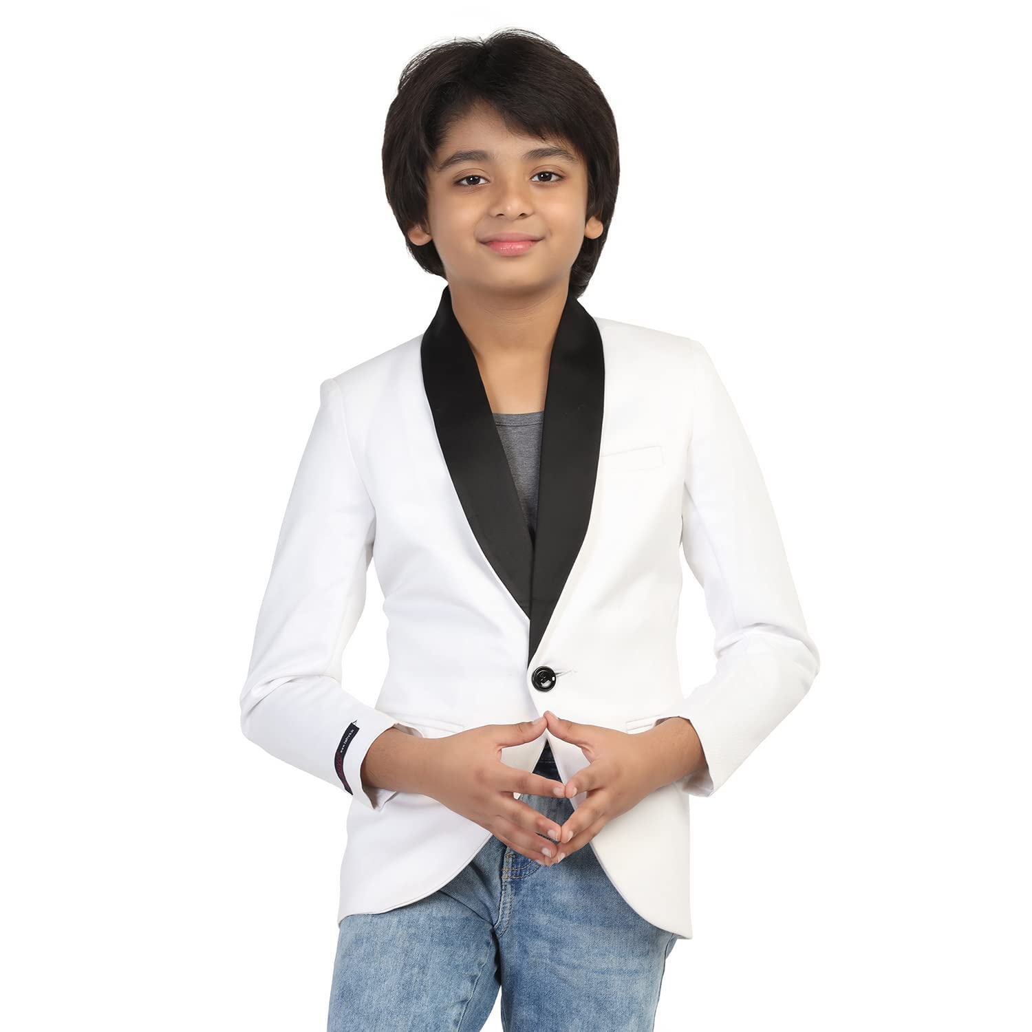 tahvo Male Open Front Modern Blazer (KDZ20004-7-8 Y_White-picture-32