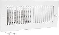 Vista 16 de EZ-FLO Cubierta de ventilación de aire de 10 x 6 pulgadas (apertura de conducto) para pared o techo, registro de ventilación bidireccional, cubierta