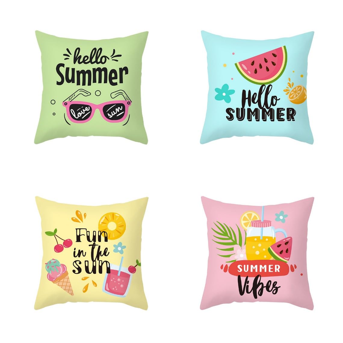 Housse coussin soie rose 50x50 cm lot de 4 pour decoration canape elegant