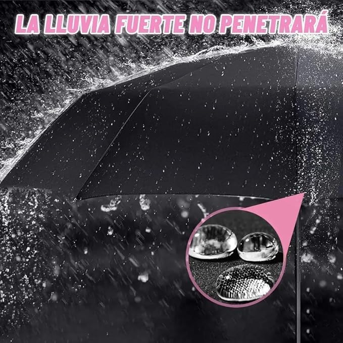 Image of Automatic Open Close Windproof Folding Travel Umbrella, Portable Compact Rain Umbrella for Men & Women Strongest Premium Auto Folding Umbrella for Rain and Sun