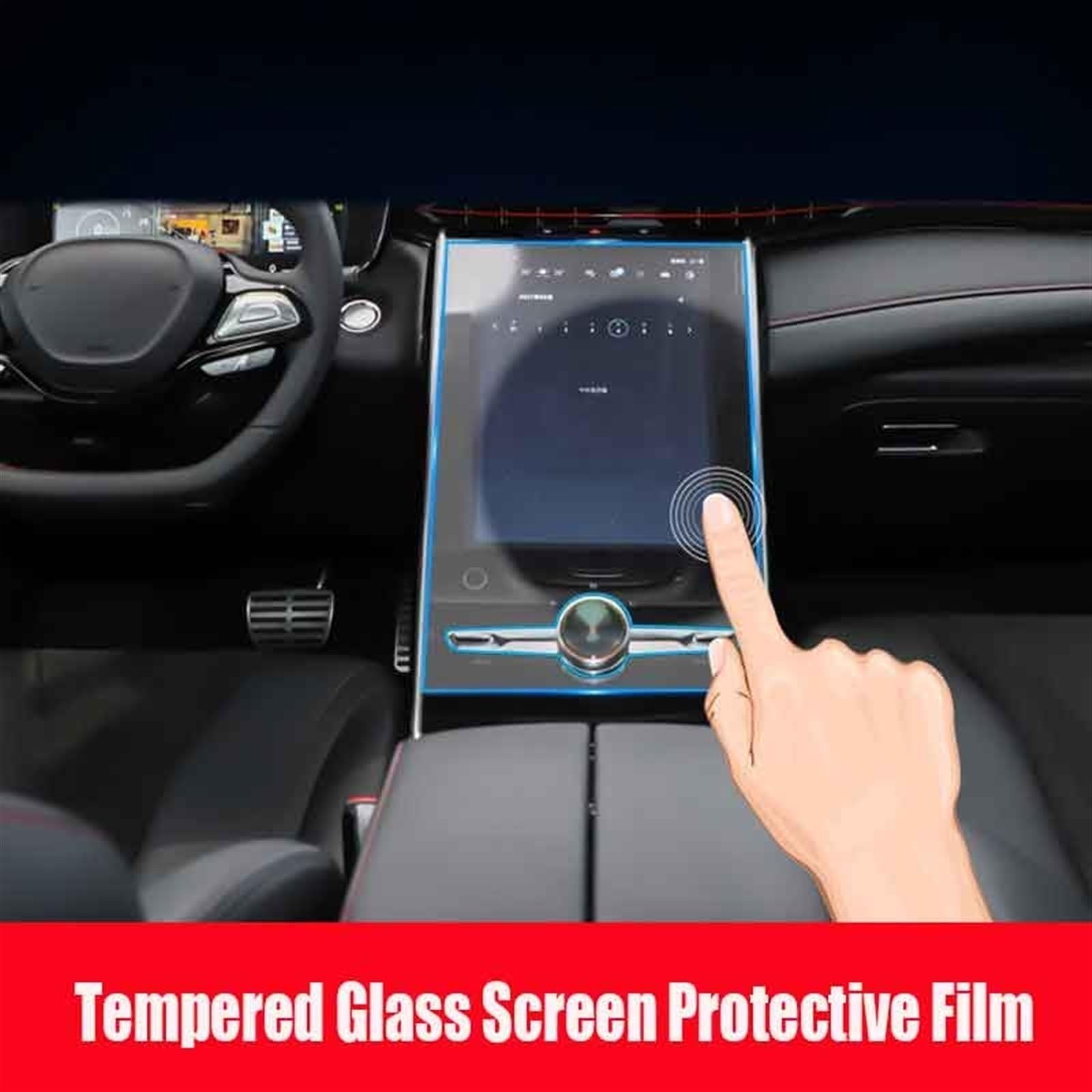 Protezione schermo navigazione Compatibile con MG per Marvel R Electric 2021 2022 Navigazione GPS da 19,4 pollici Schermo in vetro temperato Pellicola protettiva per schermo per auto