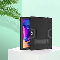 Vista 5 de Funda híbrida para tablet HAOVM S30 / Vankyo S30 para tableta, compatible con niños, funda Vankyo s30, a prueba de golpes, parte trasera dura