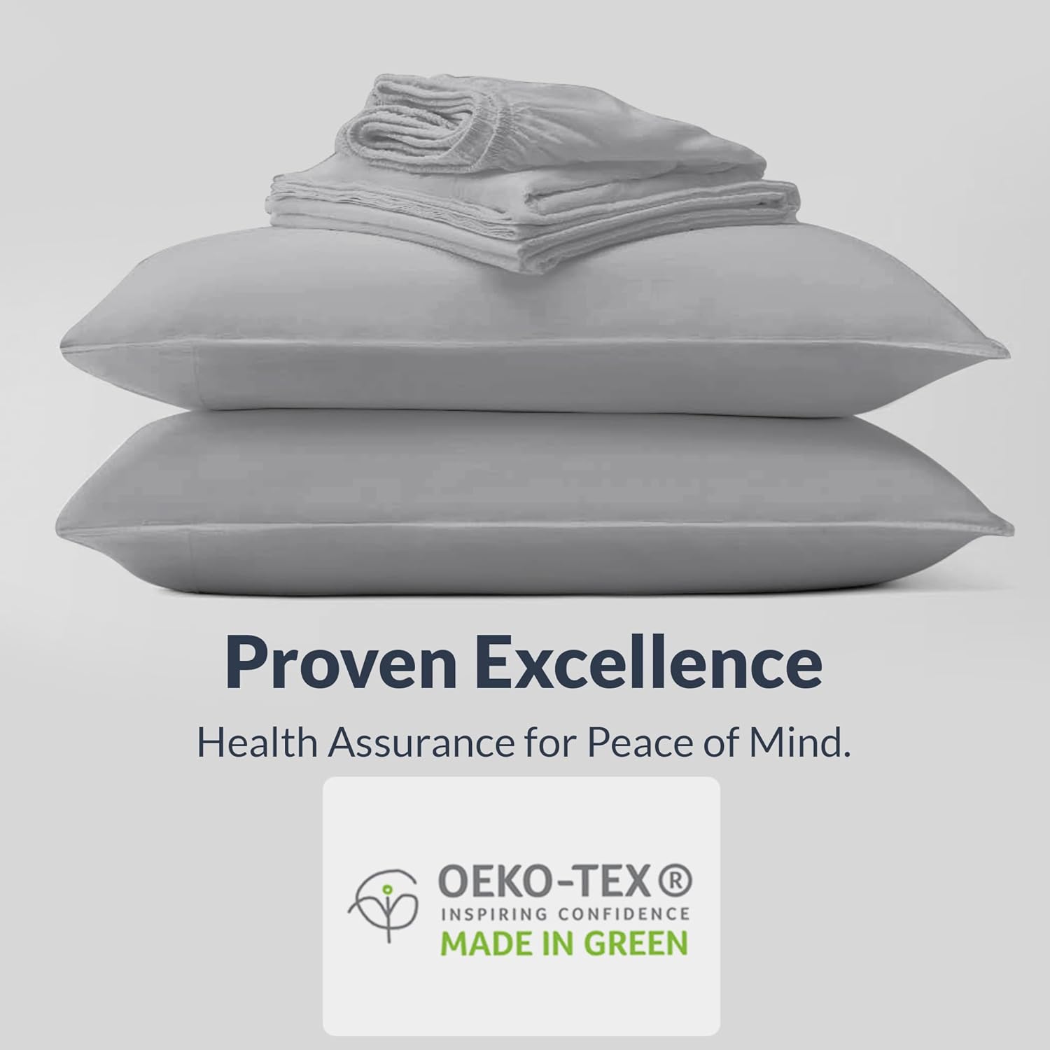 100% Cotton Percale Sheets King Size - Cool & Crisp Hotel Feeling, Breathable, Softer After Each Wash, Fitted Sheets with Deep Pockets, Double-Elastic & Corner Straps, Z-Hem Luxury Stitching - Image 5