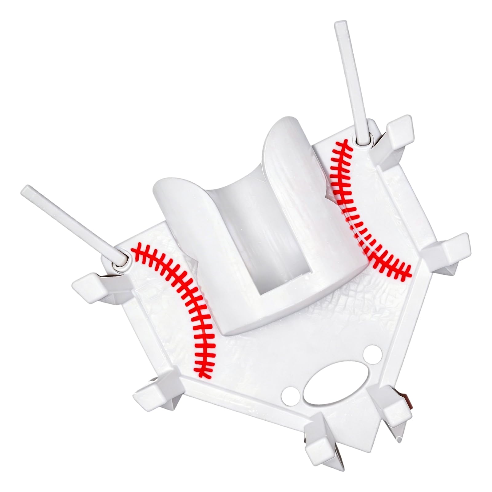 BWANGIAO Baseball And Softball Dugout Organizers Fence Mounted Hanging Holder For Equipment Storage And Team Efficiency