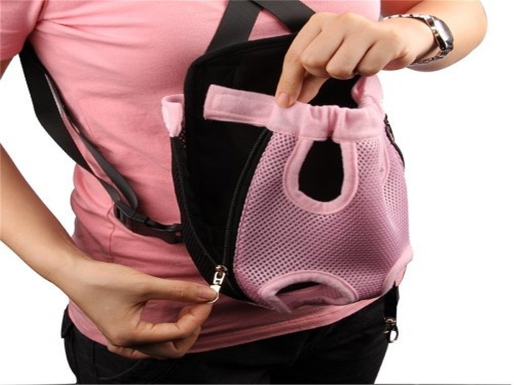 Cat Dog Travel Front Carrier Bag Backpack, Small Net Bag for Pet