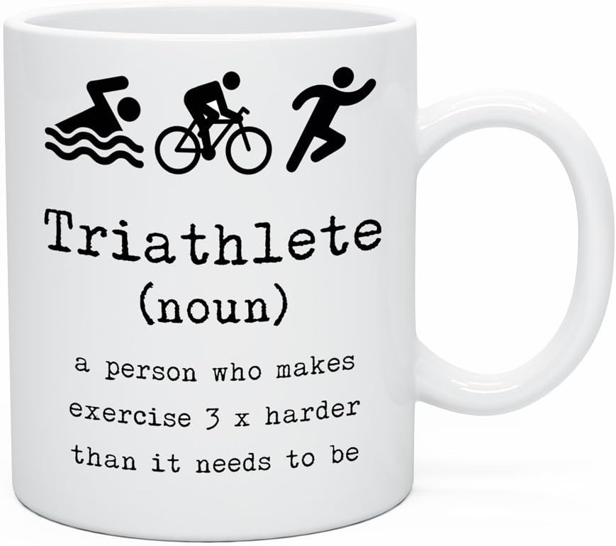 Funny Coffee Tea Triathlete Triathlon Novelty Mug