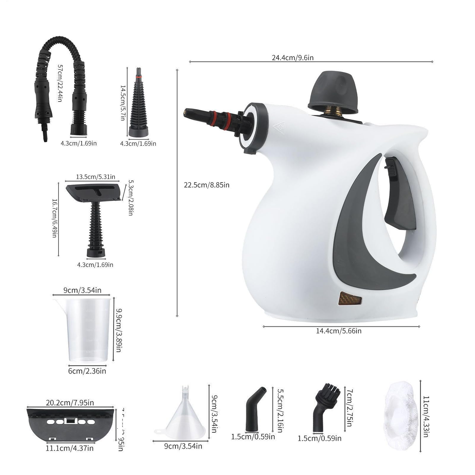 Máquina Limpiadora a Vapor Equipo de limpieza, mopa y quitamanchas | Limpiador a Vapor para Azulejos Alfombra, tapicería, sofá, muebles, tapete, suelos de madera, baldosas, telas y ropa,