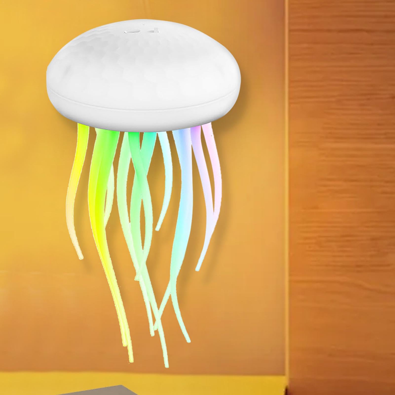Luce notturna a LED con, lampada con Lampada luminosa per ad attivazione | Luce notturna a LED carina, lampada medusa ricaricabile da 1000 mAh, lampada da comodino medusa RGB per soggiorno c