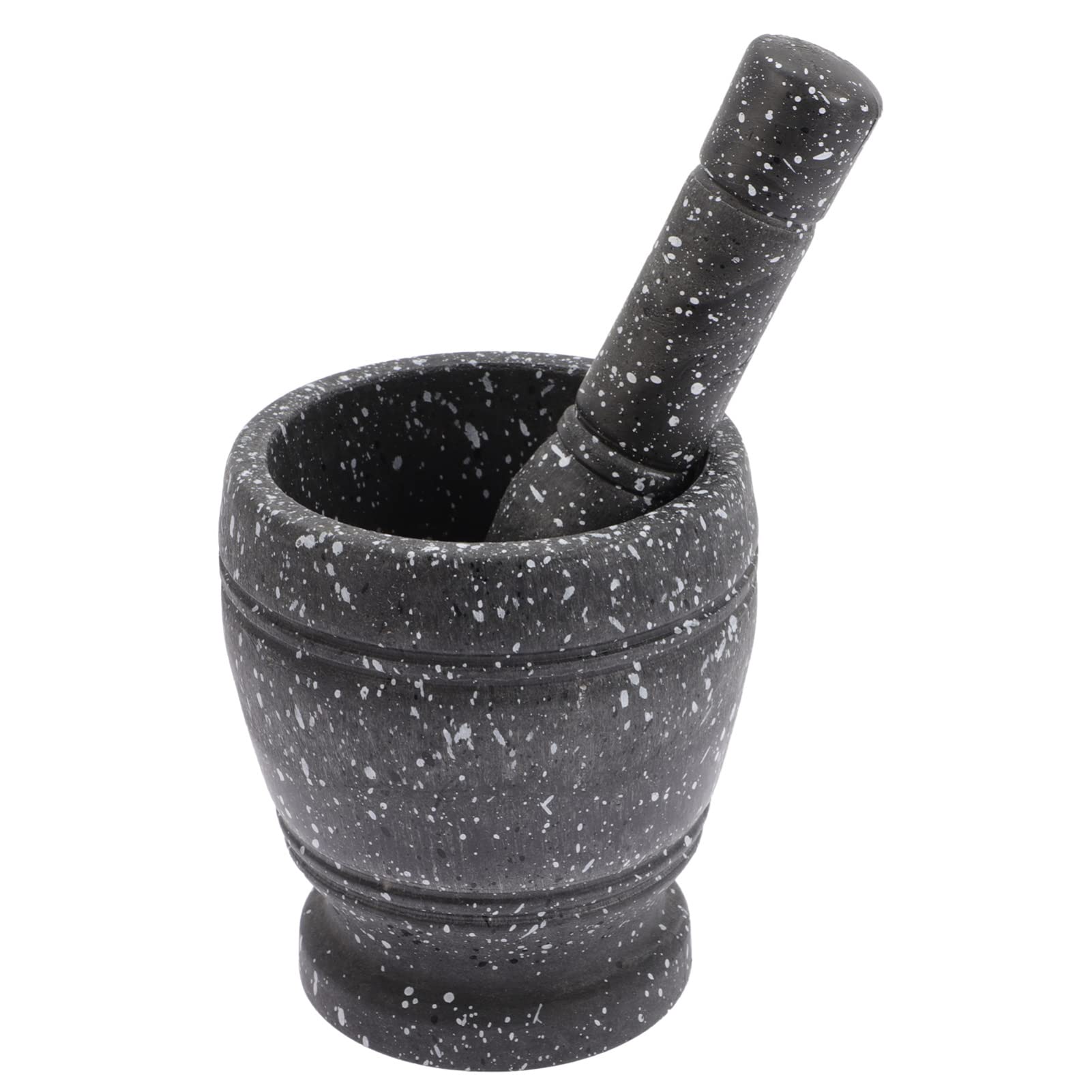 Zerodeko Practical Marble Pounding Tool Garlic Shredder Stone and Pestle for Cooking