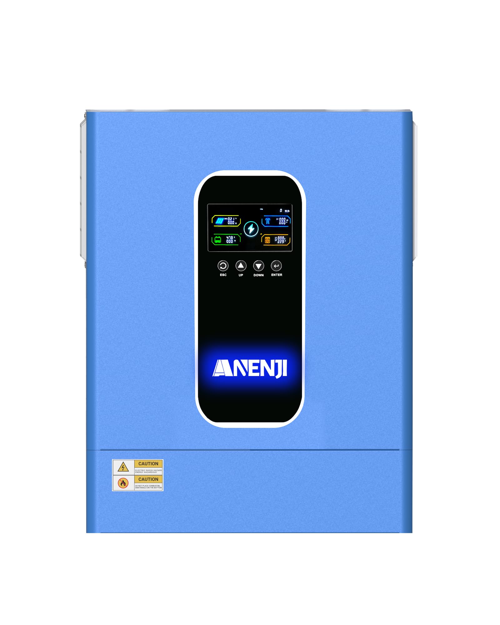 11KW Invertitore ibrido 48V, in grado di operare in parallelo per reti trifase (max. 6 unità) da DC 48V a AC 230V, regolatore di carica solare MPPT da 160A per batterie al piombo e al litio, adatto
