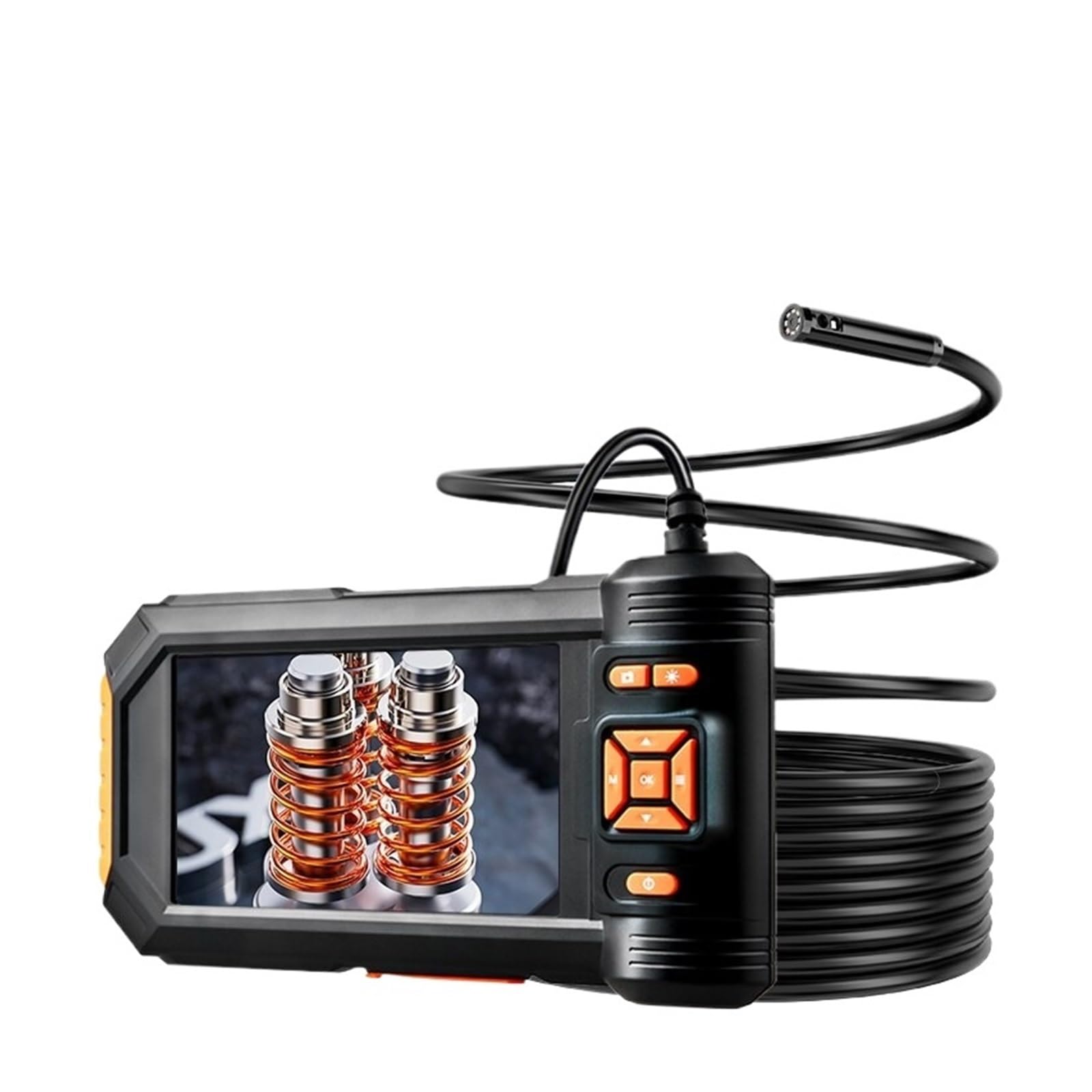 Dual & Triple Lens Industrial Endoscope 1080P 5 ''LCD Borescope Inspection Camera With 8mm IP67 Waterproof Snake Camera For Car(10m,Dual lens)