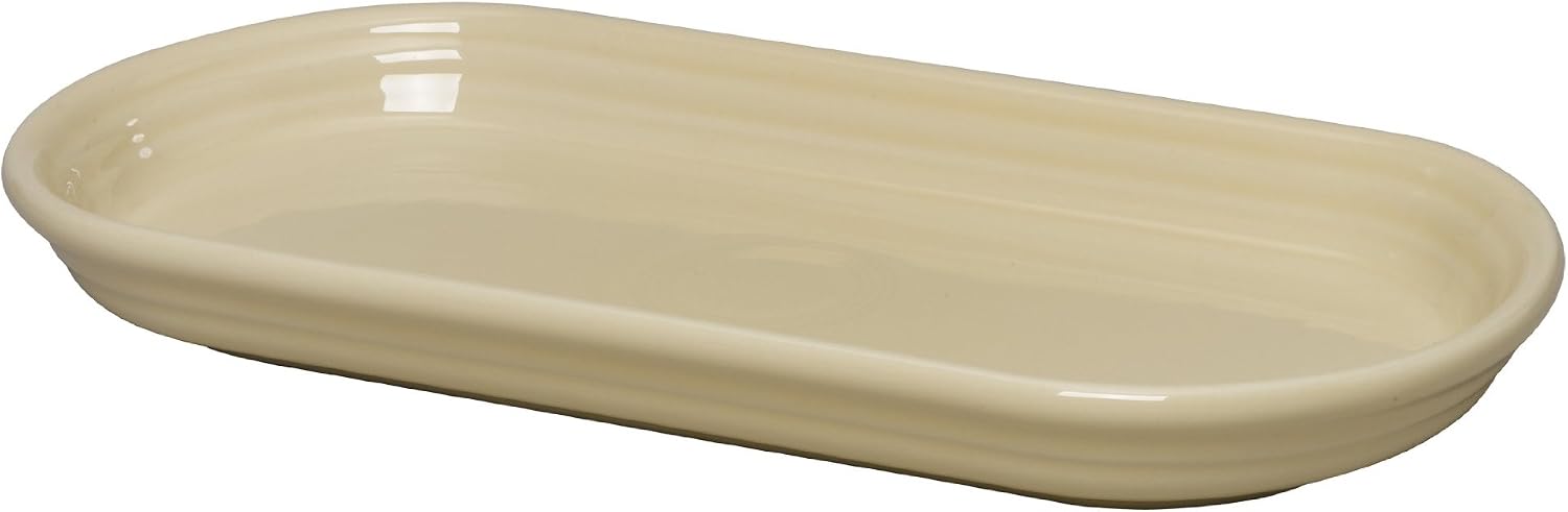 Fiesta 12-Inch by 5-3/4-Inch Bread Tray, Ivory