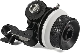 Tilta Tiltaing Pocket Follow Focus | Pull Focus on DSLR, Mirrorless, and Compact Cine Lenses | A/B Stops | Includes 15mm Rod & Rod Holder Mount | FF-T07