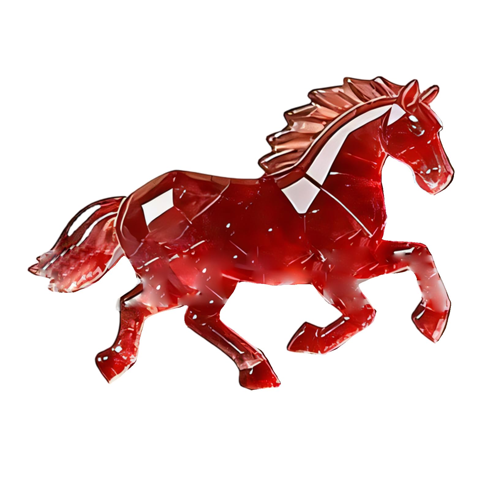 Tsophreniq Perfect Party Treats Acrylic Pocket Card Lucky Horse Design for Birthdays Weddings and Event Clear Sturdy Event Gift