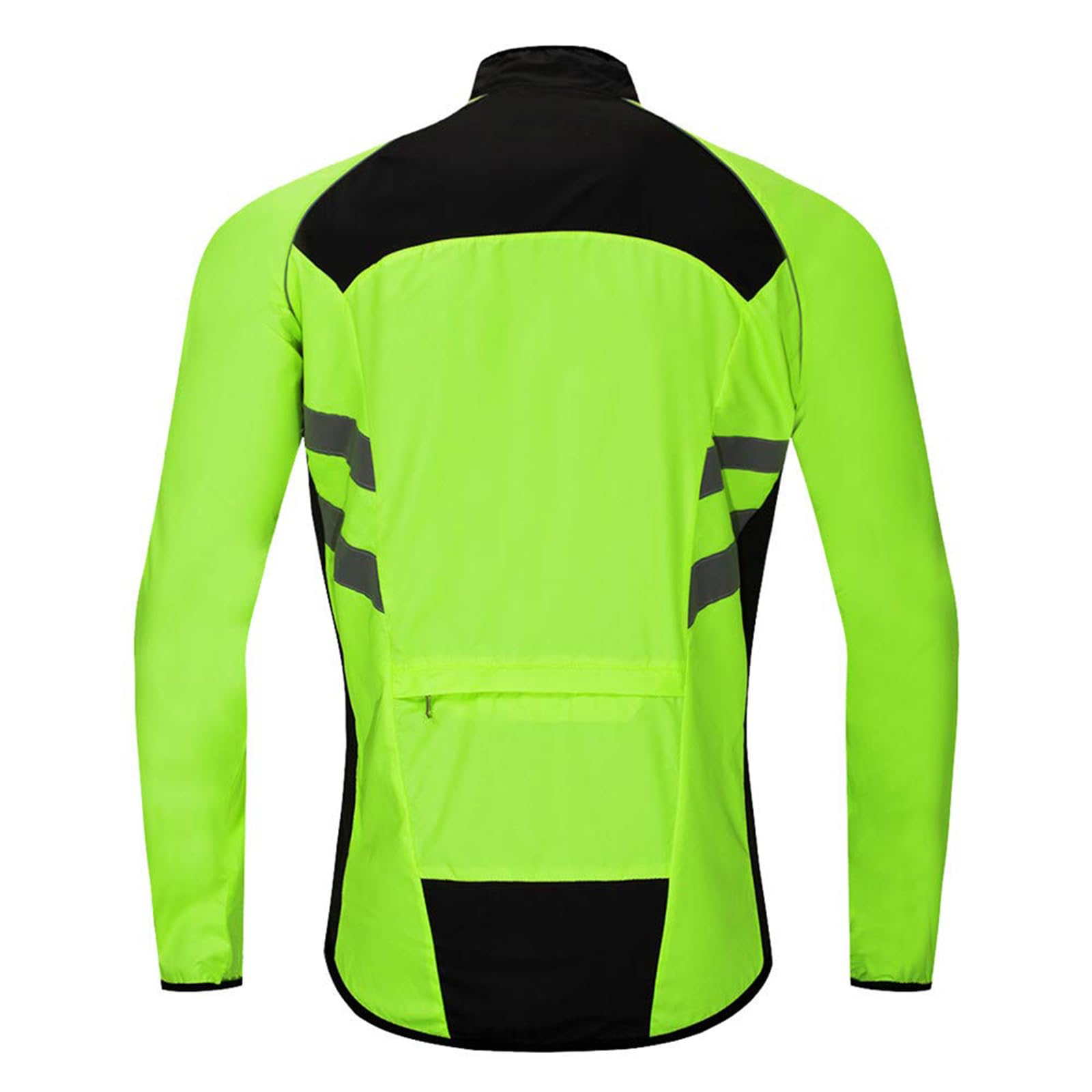 ARMAAN Chaqueta de ciclismo juvenil con bolsillos traseros, manga larga, corte slim, cortaviento e hidrófuga, transpirable, ideal para ciclismo, pesca y actividades al aire libre