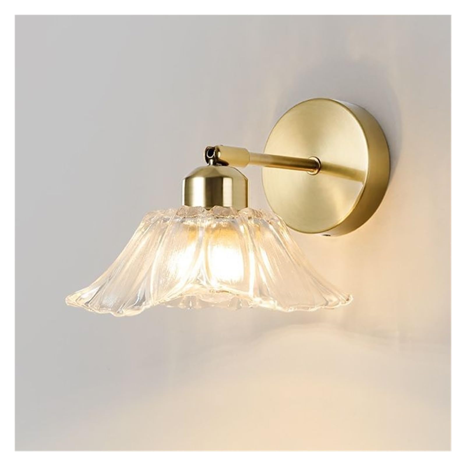 Applique chambre et miroir salle de bain rétro à lumière chaude