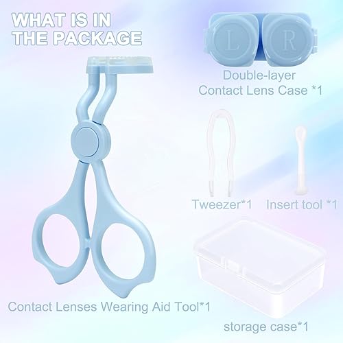 Miniatura 5 de Generic Herramienta aplicadora de lentes de contacto para más fácil aplicarquitar - Azul