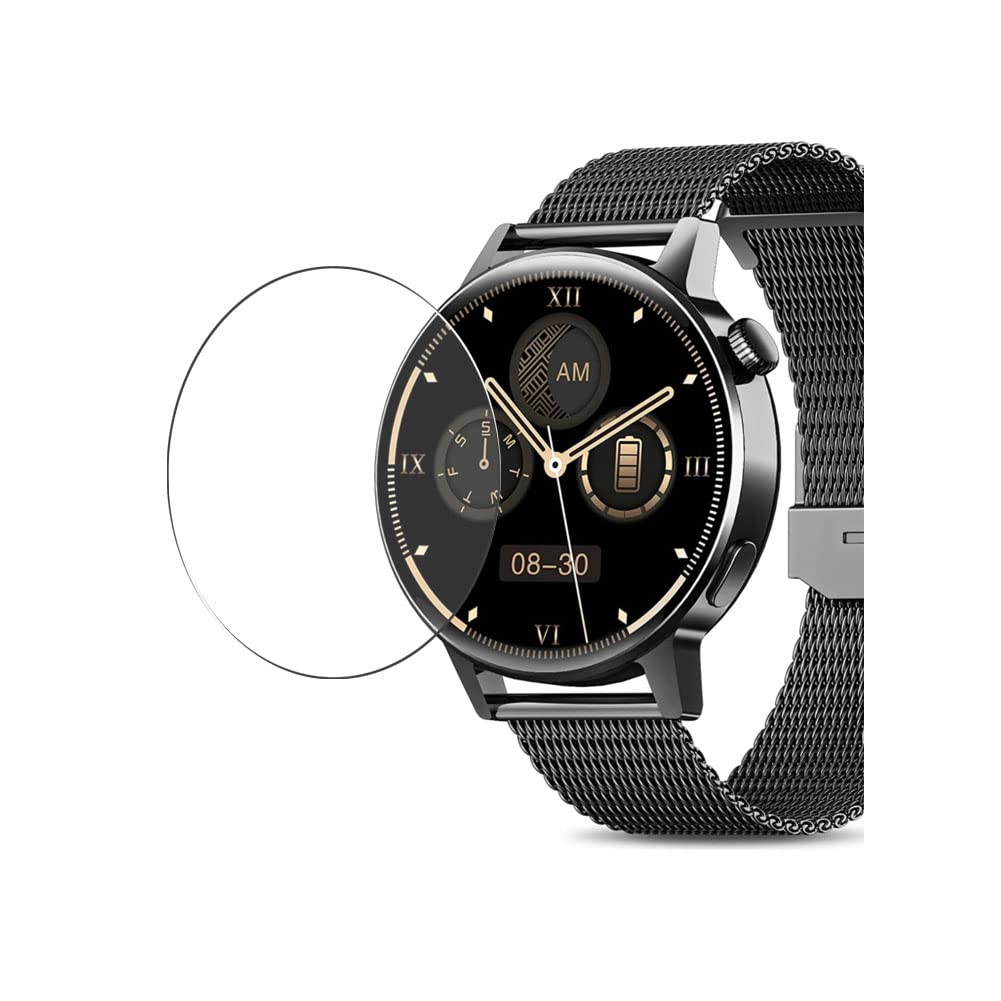 Puccy 3 Pack Tempered Glass Screen Protector, compatible with OBKBO AK03 1.32" smartwatch Smart Watch Protectors Guard