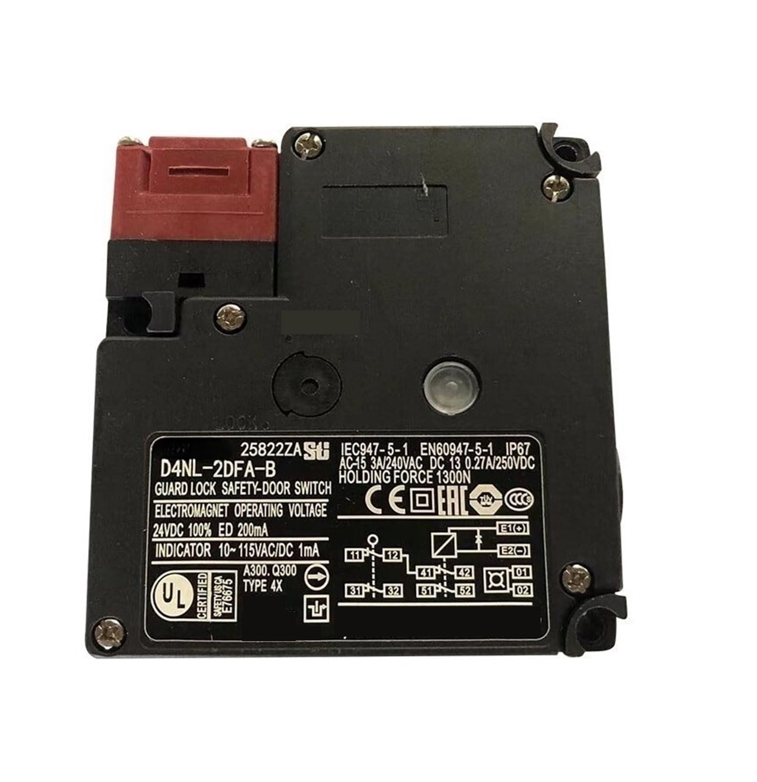 Serrure électromagnétique D4NL 2AFA B interrupteur de sécurité industriel
