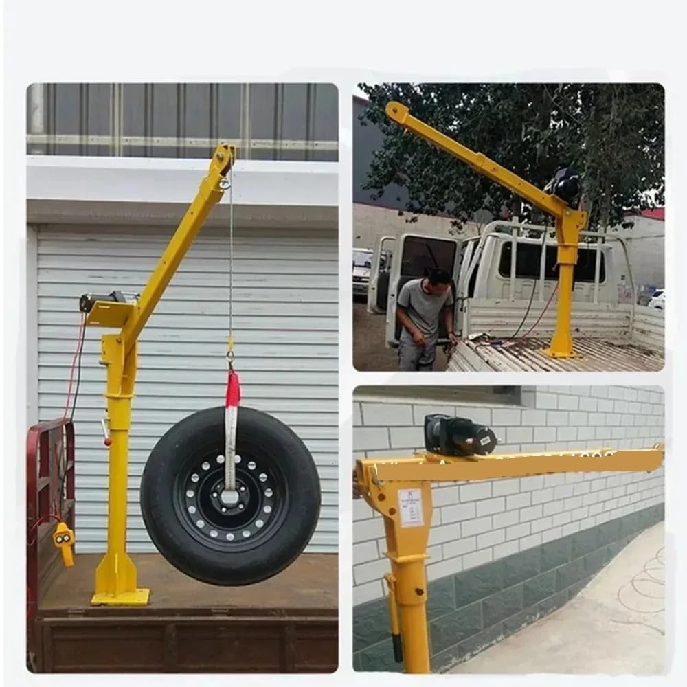 Wciągarka na kable elektryczne Mały dźwig montowany na ciężarówce ze sterowaniem układem hydraulicznym 500 kg 8 metrów Wciągnik elektryczny(B)