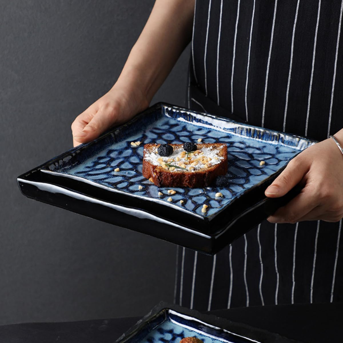 Geprägter Sushi Teller aus Keramik, Multifunktional für Hotel Restaurant