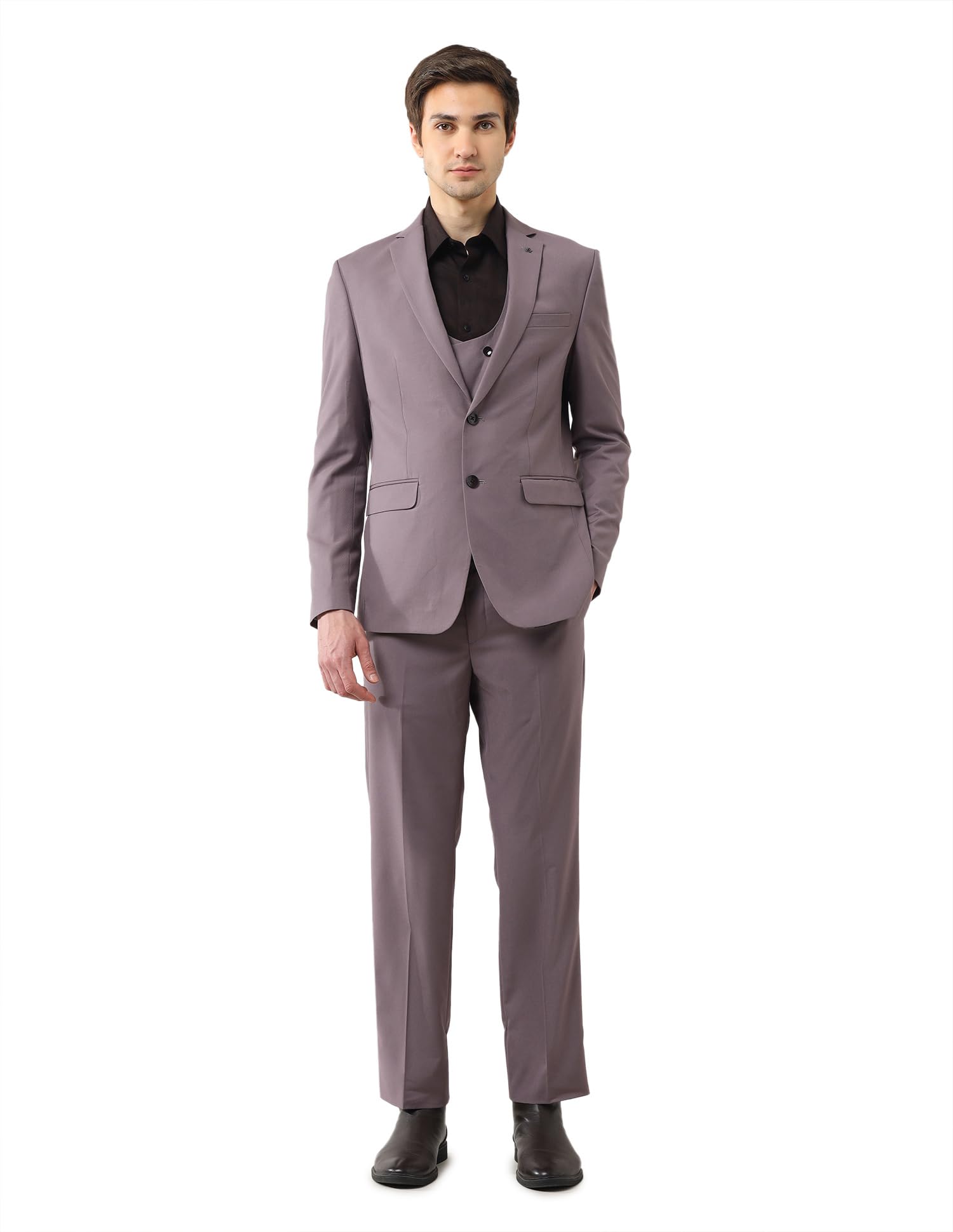 arrow Men's Tailored Fit Twill Suit-picture-36