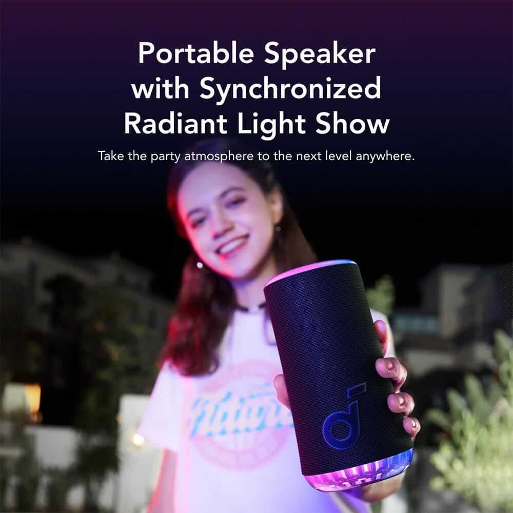 Soundcore Glow 30W Bluetooth Speaker with 360° Sound & Lights