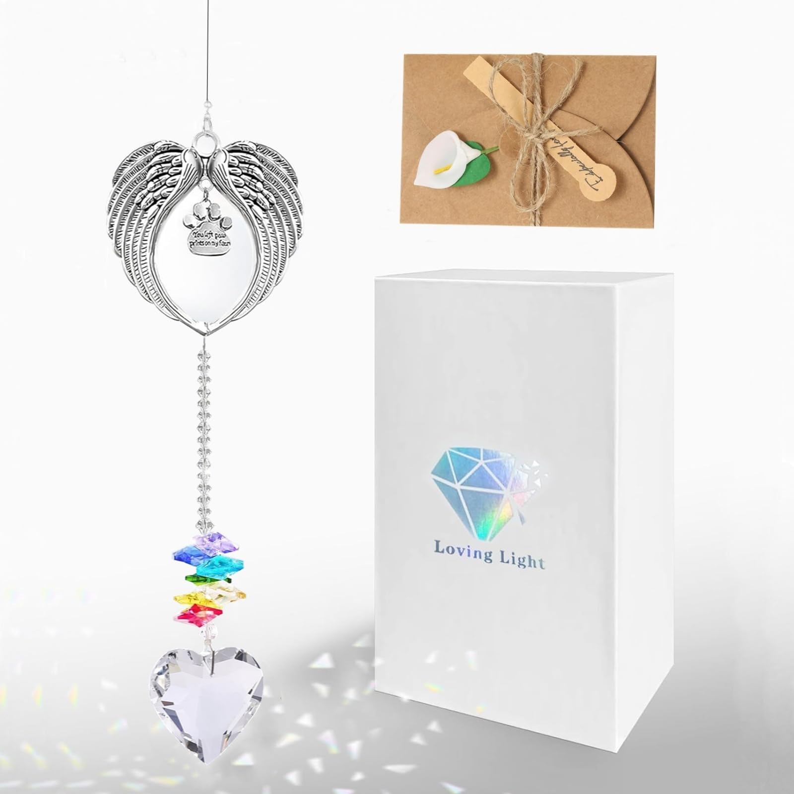 Memorial Gifts for Loss of Loved One Clear Crystal Ball Suncatcher