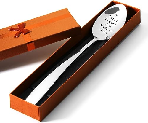 Miniatura 3 de Sweet Dreams están hechos de cuchara de té con caja de regalo, regalos divertidos para amantes del té, la mejor cuchara de té de acero inoxidable