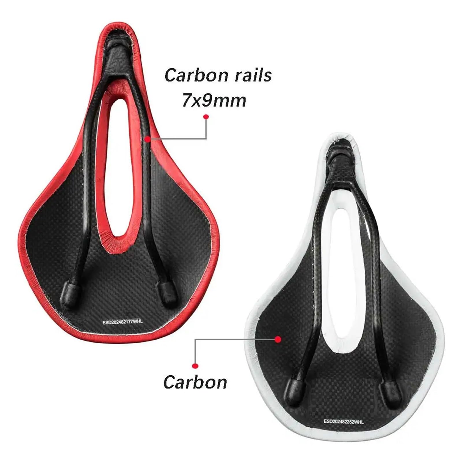 Sillín de Carbono for Bicicleta, sillines Carretera MTB 240x143mm/155mm