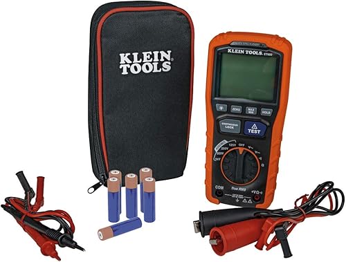 Miniatura 2 de Klein Tools Multímetro ET600, probador de aislamiento de megohmímetro y medidor de abrazadera CL150, probador eléctrico de CA