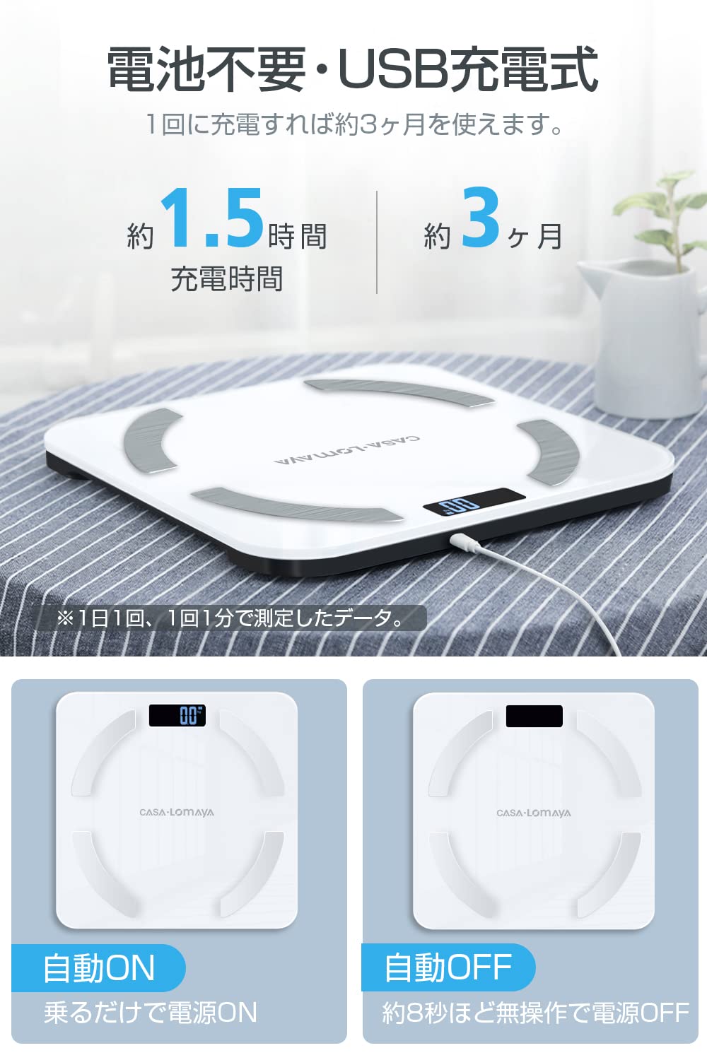 Amazon | 体重計 スマホ連動【2023新登場 BIA技術 高精度】 体組成計