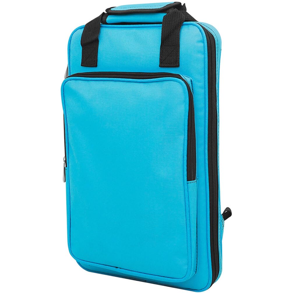 FOMIYES Custodia per Bacchette Batteria Oxford Blu Design Ergonomico e Cuciture Rifinite, Dotata di Tracolla e Manici per Uso Portatile Musicale
