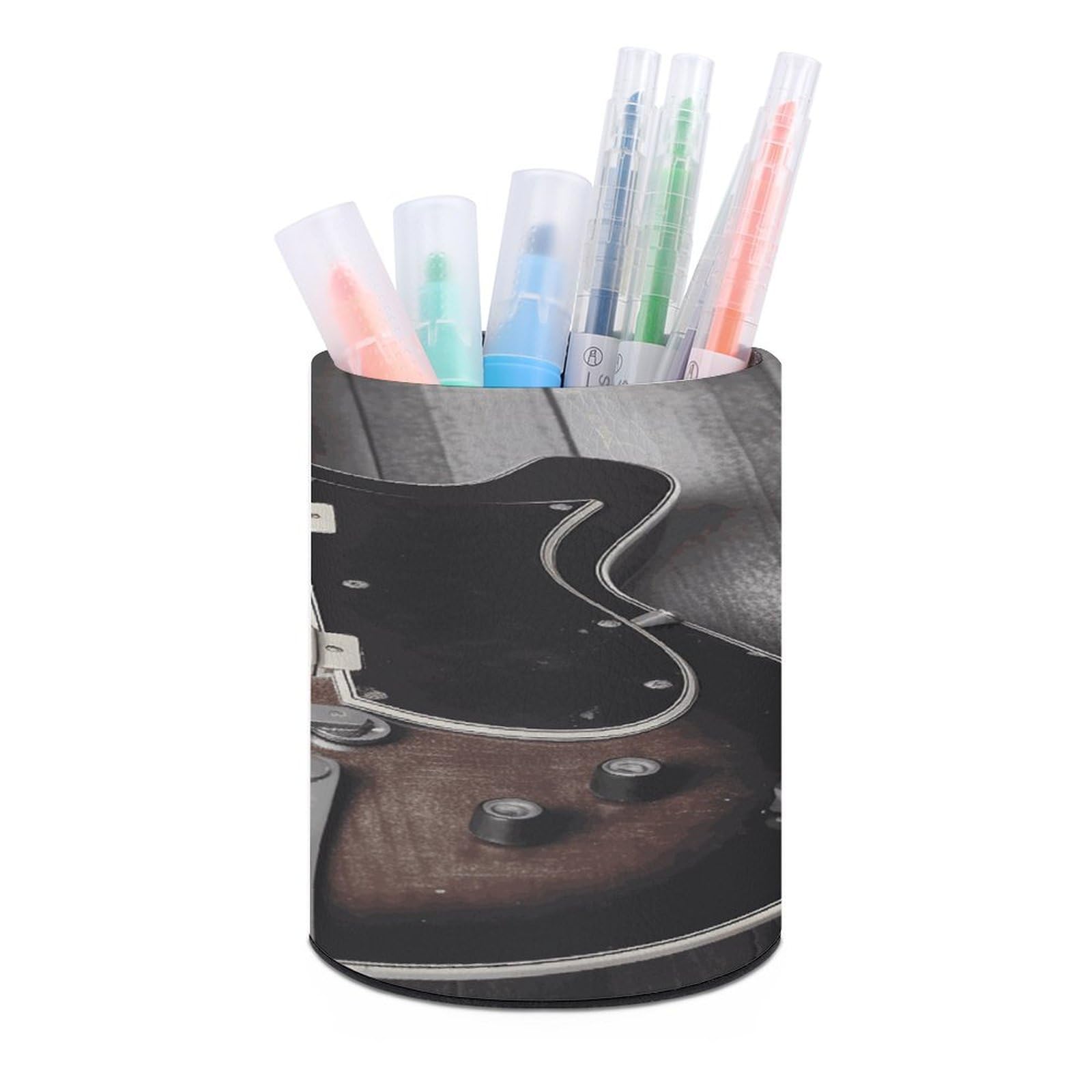 Porte-stylo guitare vintage pour décorer votre bureau à la maison