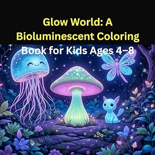 Glow World: A Bioluminescent Coloring Book for Kids Ages 4–8: Color Glowing Jellyfish, Fireflies, Mushrooms, and Magical Creatures – A Fun Art Activity Book for Early Learners