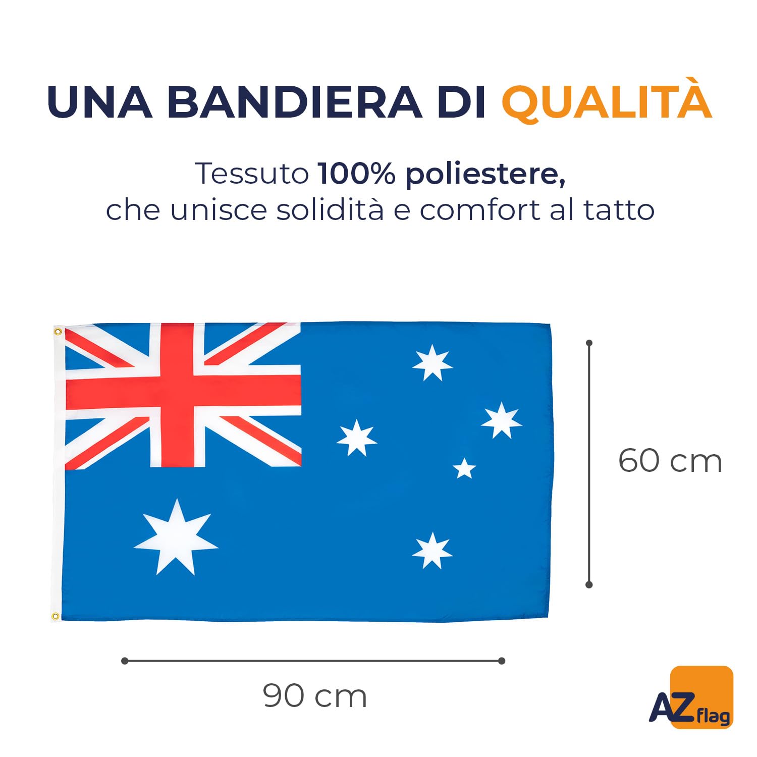 Zerbino Australia Bandiera 70x50 Cm Antiscivolo E Lavabile In Lavatrice - Resistente E Originale 1art1 - 2