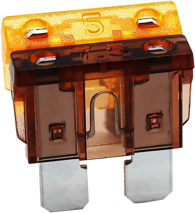 Standard Blade Fuses for RV Camper Auto Automotive Motorcycle Truck ATV UTV Car Boat, 5A 7.5A 10A 15A 20A 25A 30A 35A 40A 50A - 100 Pieces Blade Fuses Box Assortment : Everything Else
