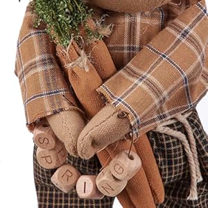 Primitives by kathy collectible doll spring rabbit  urban country home decor