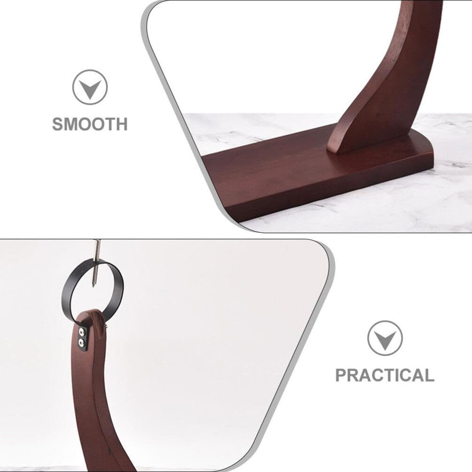 Generisch Support à jambon Espagne - Support en bois - Support à viande | professionnel - Ferrures métalliques de qualité supérieure - Accessoire de cuisine ultra fin et durable - Support fait à la m