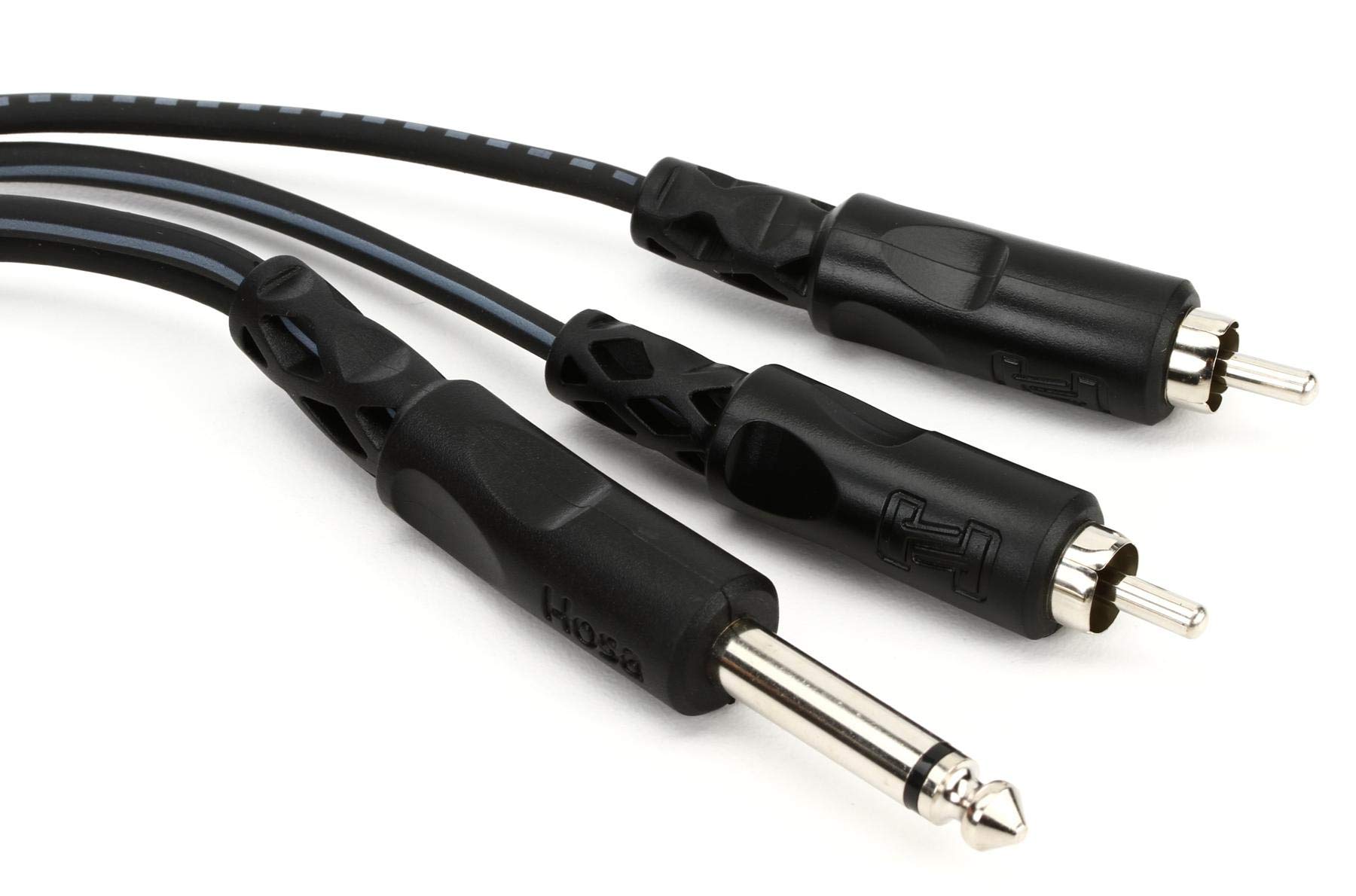 Amazon.com: Hosa CYR-303 Y Cable 1/4 Inches TS to Dual RCA - 9